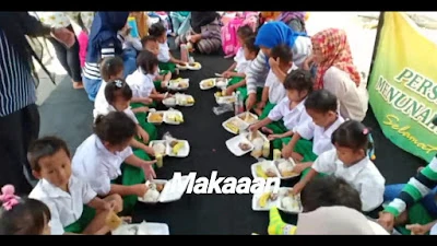 Suasana Hari Gizi di TKK KSPA lokasi Jatinegara